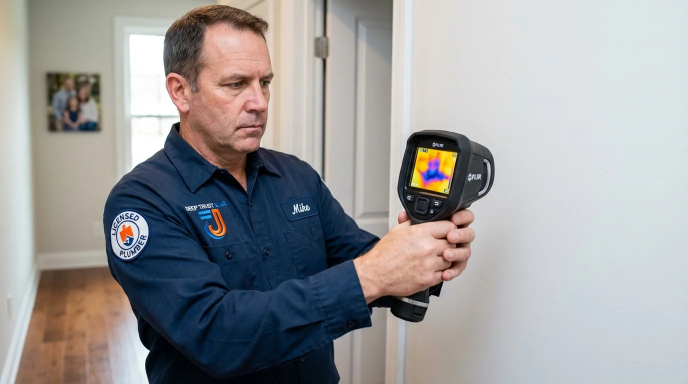 Thermal imaging leak detection by Johns Plumbing LLC in Bonduel